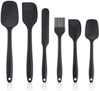 6 PIS SILICONE KITCHEN SPATULA (BLACK)