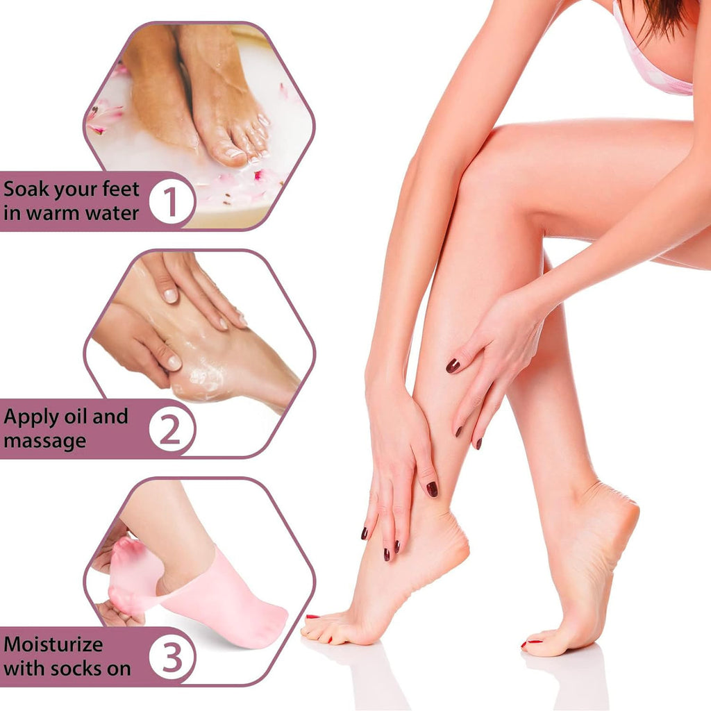 SILICONE MOISTURIZING SOCKS