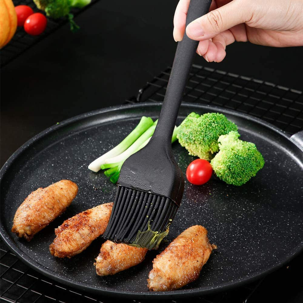 6 PIS SILICONE KITCHEN SPATULA (BLACK)