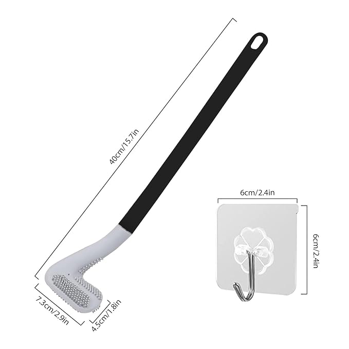 SILICONE L SHAPE TOILET BRUSH